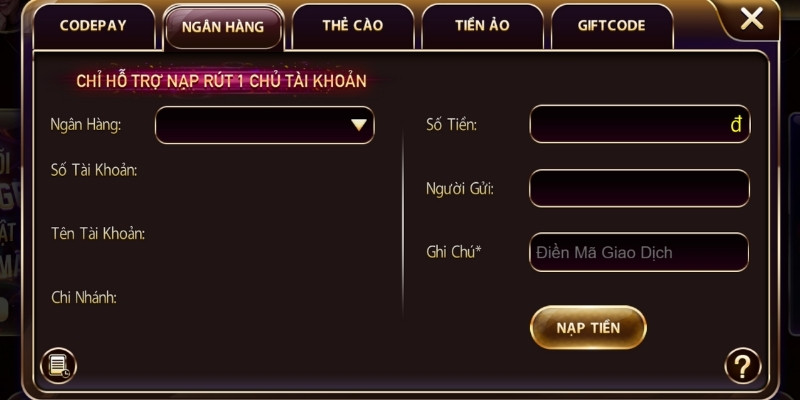 Trang chủ 22 Hướng dẫn nạp/ rút tiền ZOWIN đơn giản